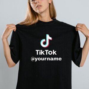 Personalized Social Media Handle Shirt